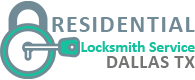 logo residential locksmith service dallas tx